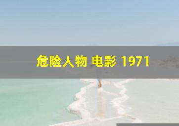 危险人物 电影 1971